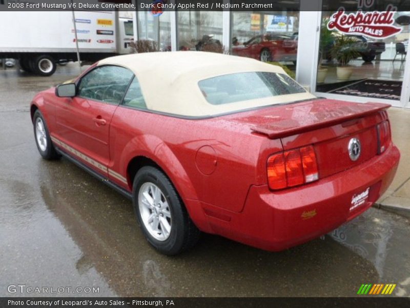 Dark Candy Apple Red / Medium Parchment 2008 Ford Mustang V6 Deluxe Convertible