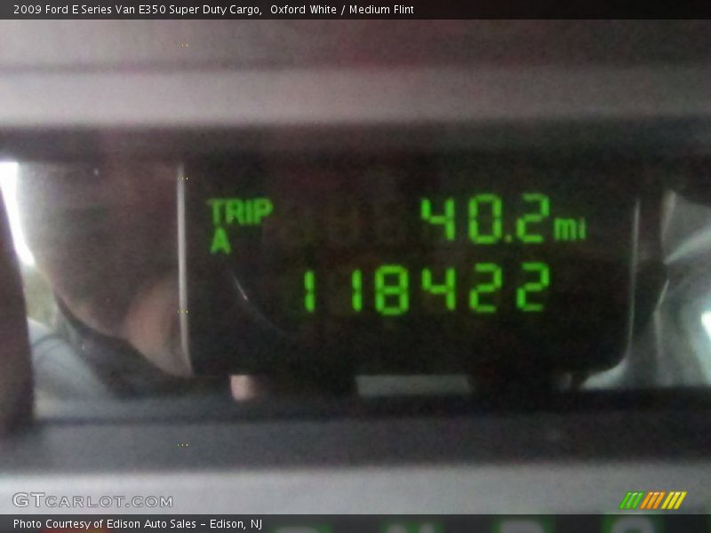Oxford White / Medium Flint 2009 Ford E Series Van E350 Super Duty Cargo