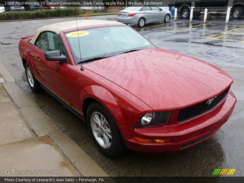 Dark Candy Apple Red / Medium Parchment 2008 Ford Mustang V6 Deluxe Convertible