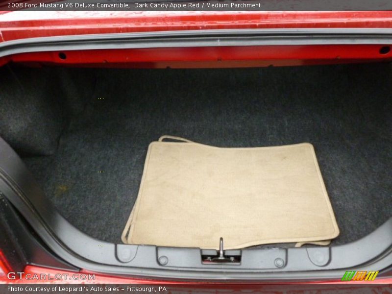 Dark Candy Apple Red / Medium Parchment 2008 Ford Mustang V6 Deluxe Convertible