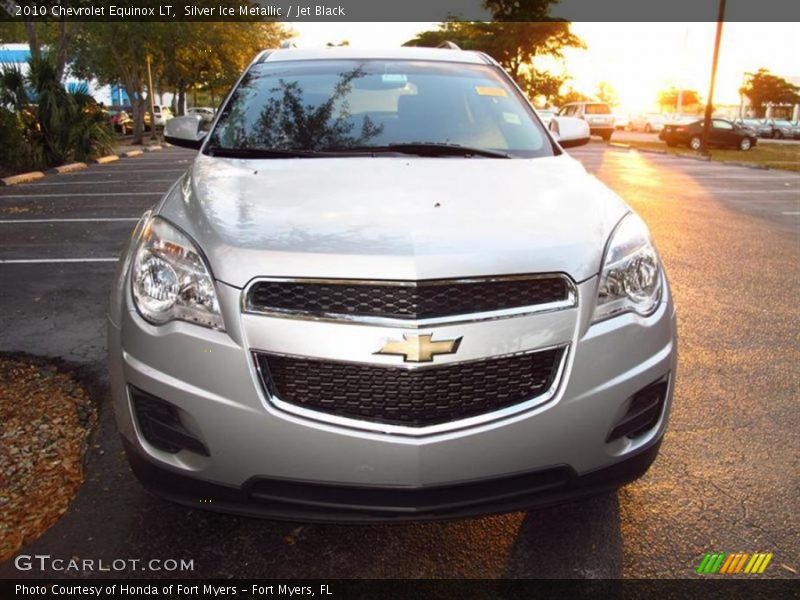 Silver Ice Metallic / Jet Black 2010 Chevrolet Equinox LT