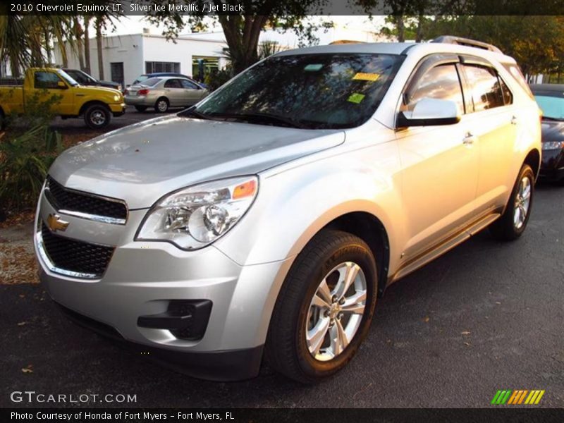 Silver Ice Metallic / Jet Black 2010 Chevrolet Equinox LT