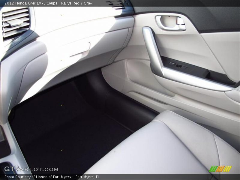 Rallye Red / Gray 2012 Honda Civic EX-L Coupe