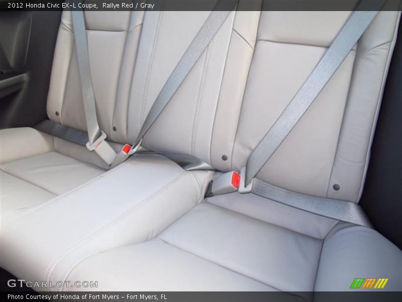 Rallye Red / Gray 2012 Honda Civic EX-L Coupe