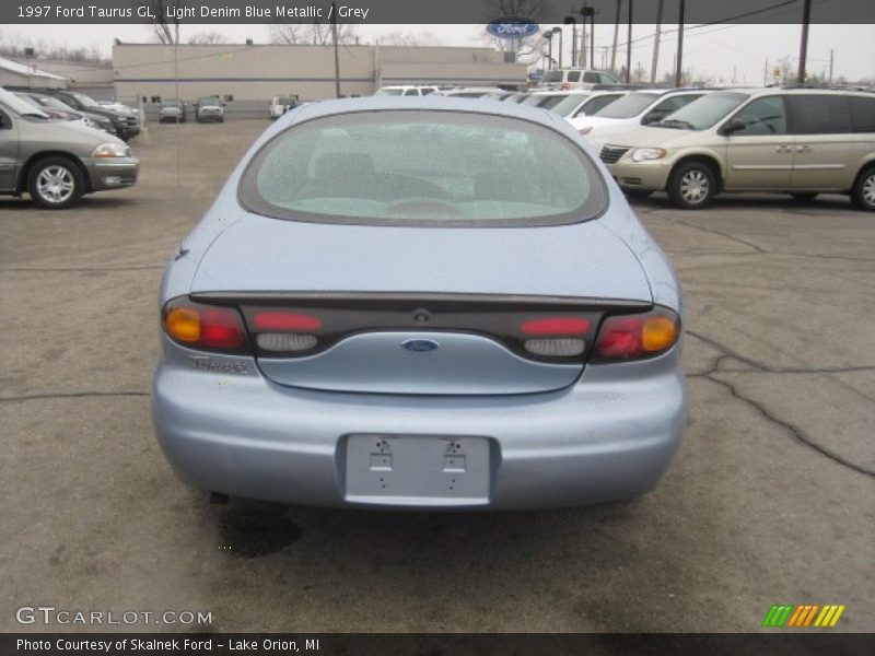 Light Denim Blue Metallic / Grey 1997 Ford Taurus GL