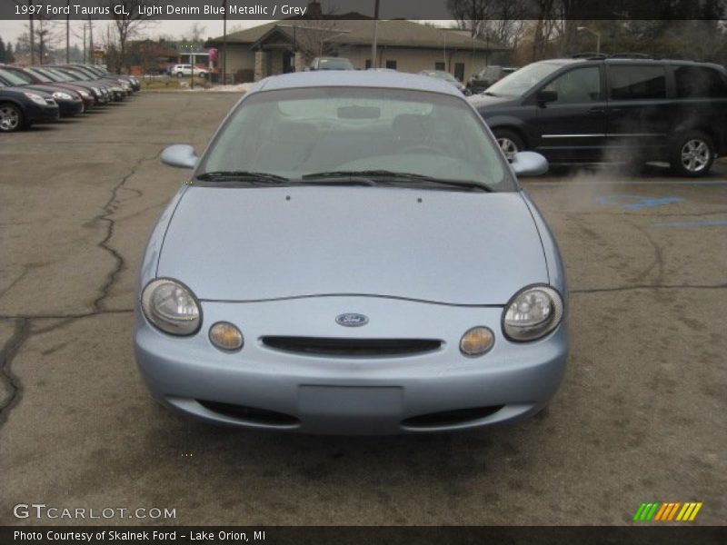 Light Denim Blue Metallic / Grey 1997 Ford Taurus GL