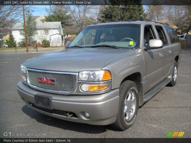 Pewter Metallic / Stone Gray 2003 GMC Yukon XL Denali AWD