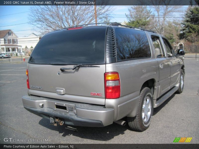 Pewter Metallic / Stone Gray 2003 GMC Yukon XL Denali AWD