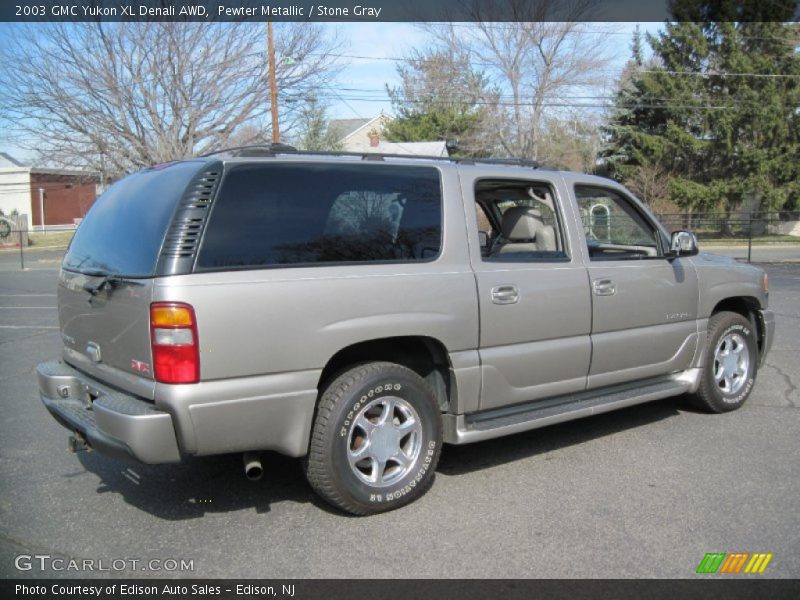 Pewter Metallic / Stone Gray 2003 GMC Yukon XL Denali AWD