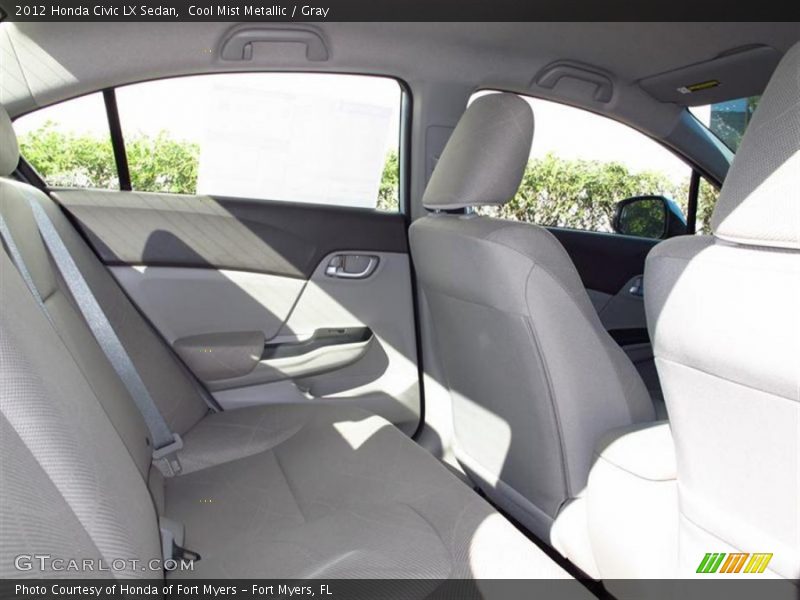 Cool Mist Metallic / Gray 2012 Honda Civic LX Sedan