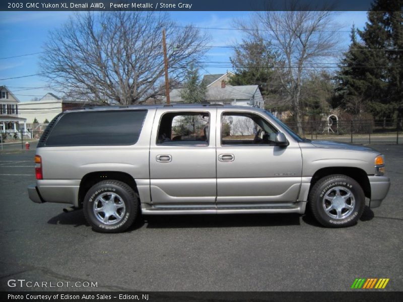 Pewter Metallic / Stone Gray 2003 GMC Yukon XL Denali AWD