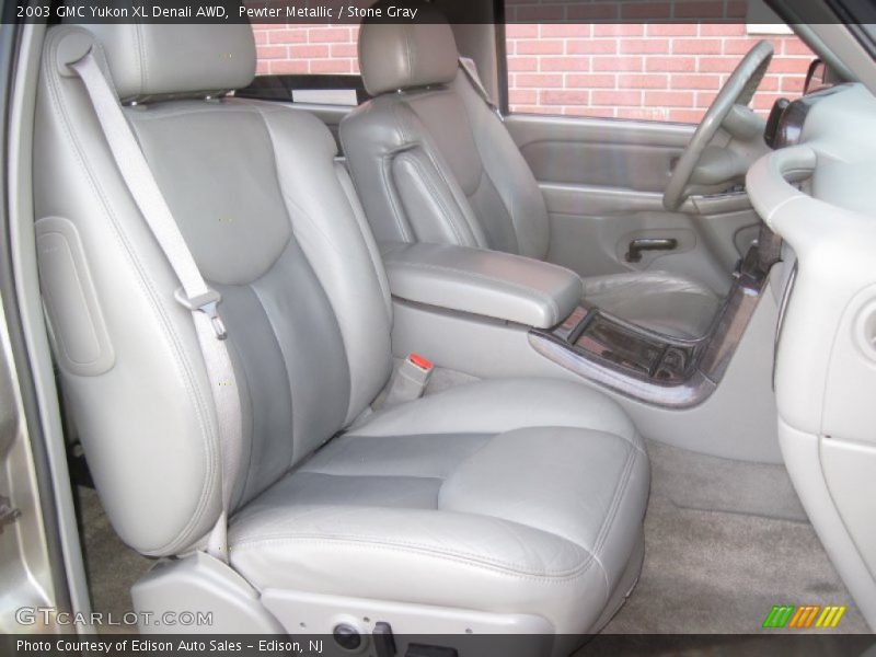 Pewter Metallic / Stone Gray 2003 GMC Yukon XL Denali AWD