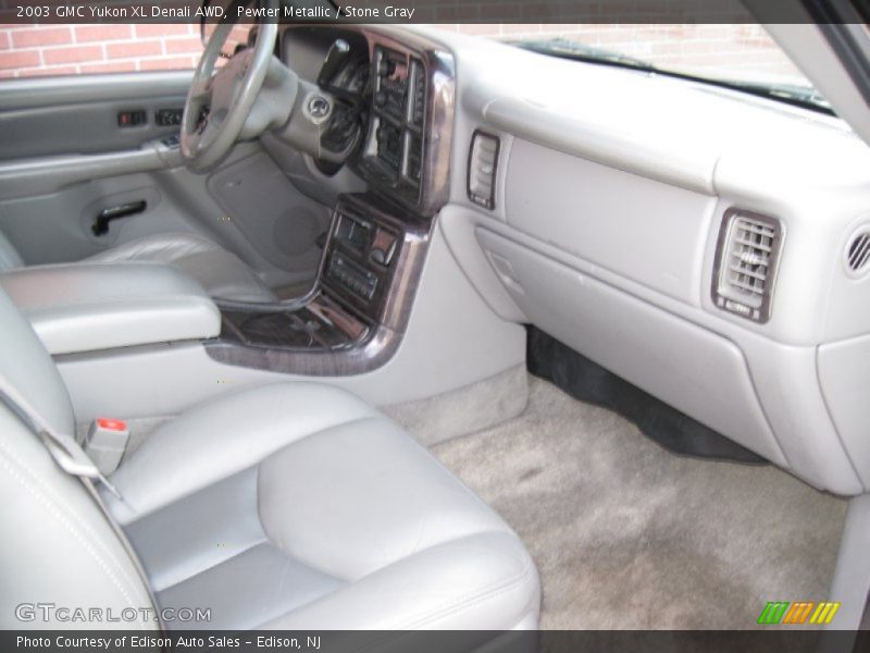 Pewter Metallic / Stone Gray 2003 GMC Yukon XL Denali AWD