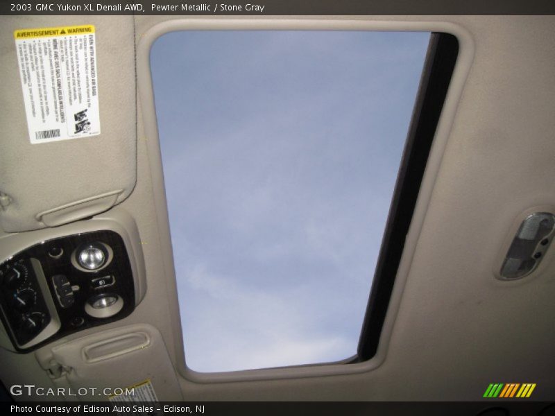 Pewter Metallic / Stone Gray 2003 GMC Yukon XL Denali AWD