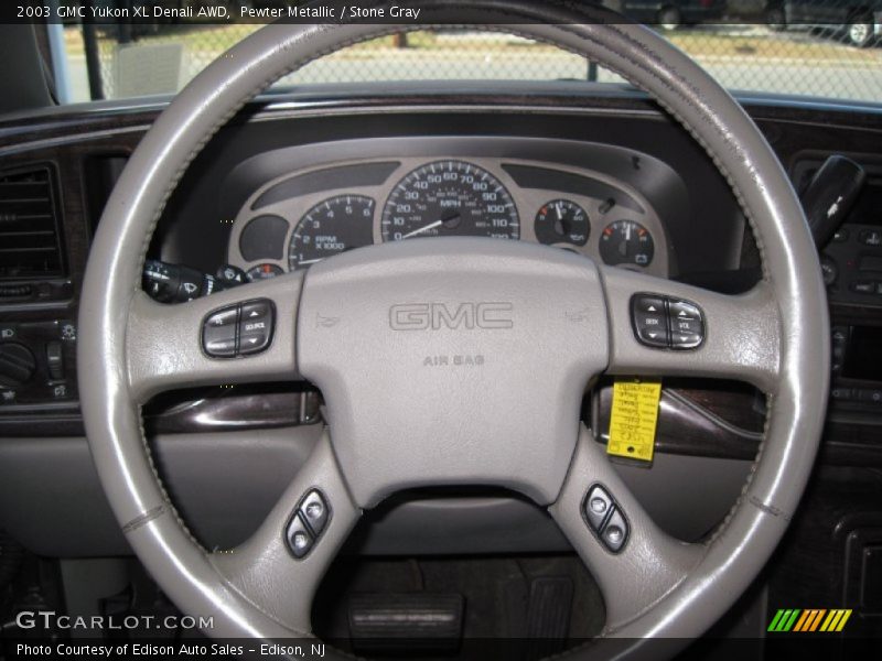 Pewter Metallic / Stone Gray 2003 GMC Yukon XL Denali AWD