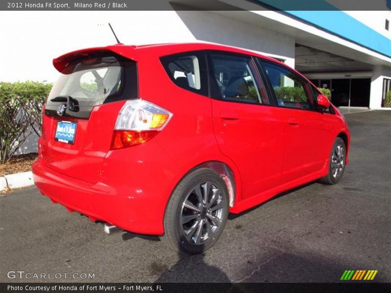 Milano Red / Black 2012 Honda Fit Sport