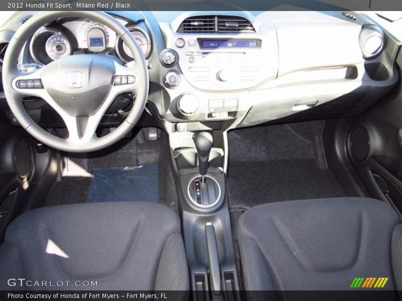 Milano Red / Black 2012 Honda Fit Sport