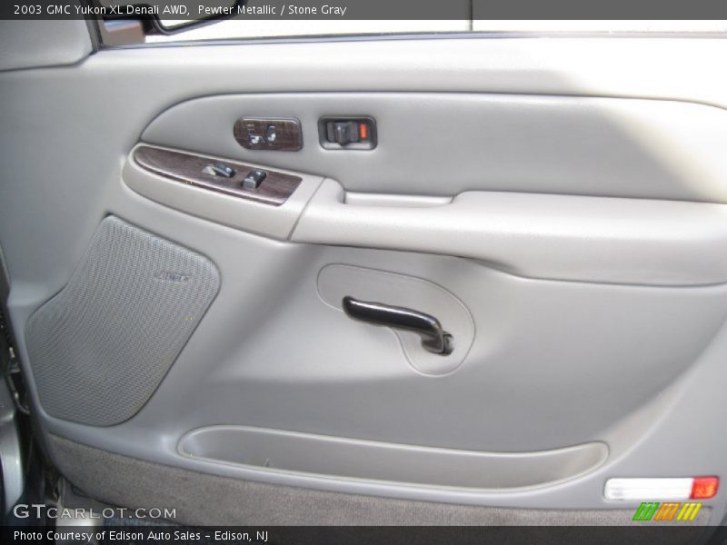 Pewter Metallic / Stone Gray 2003 GMC Yukon XL Denali AWD