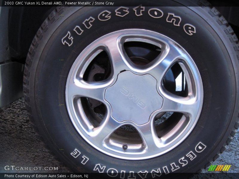 Pewter Metallic / Stone Gray 2003 GMC Yukon XL Denali AWD