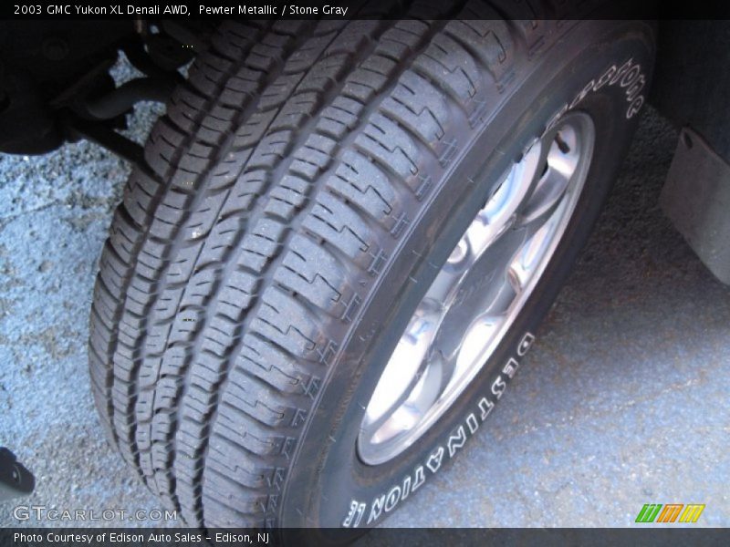 Pewter Metallic / Stone Gray 2003 GMC Yukon XL Denali AWD