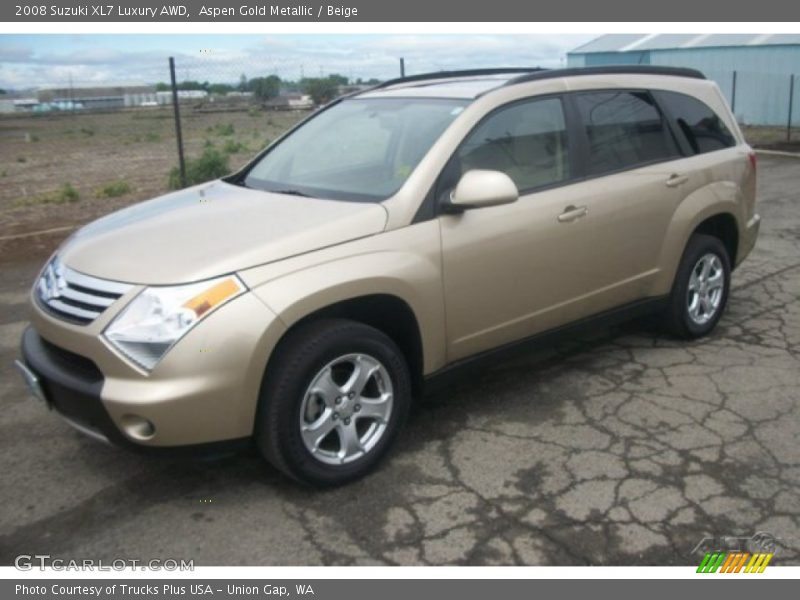Aspen Gold Metallic / Beige 2008 Suzuki XL7 Luxury AWD