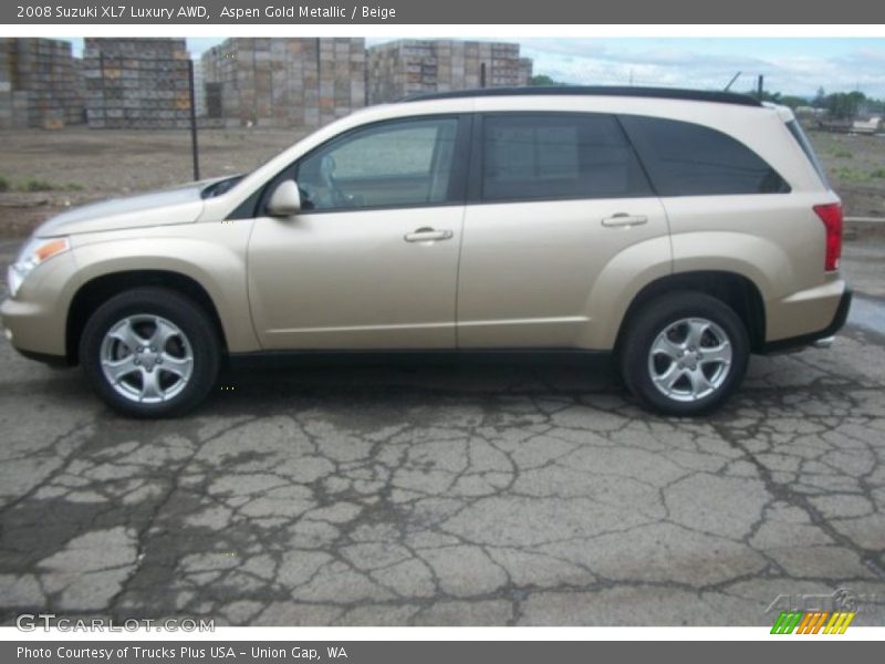 Aspen Gold Metallic / Beige 2008 Suzuki XL7 Luxury AWD