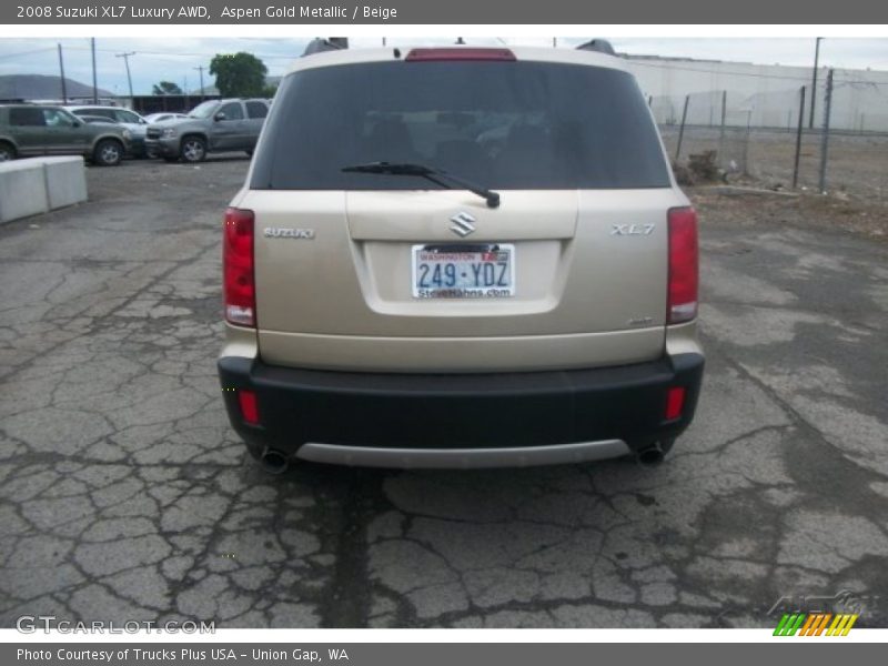Aspen Gold Metallic / Beige 2008 Suzuki XL7 Luxury AWD