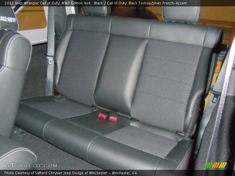 Rear Seat of 2012 Wrangler Call of Duty: MW3 Edition 4x4