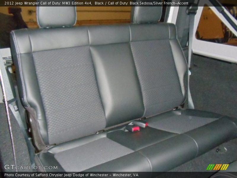 Rear Seat of 2012 Wrangler Call of Duty: MW3 Edition 4x4