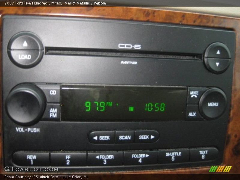 Merlot Metallic / Pebble 2007 Ford Five Hundred Limited