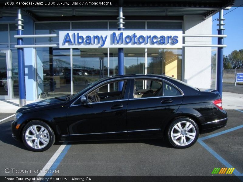 Black / Almond/Mocha 2009 Mercedes-Benz C 300 Luxury