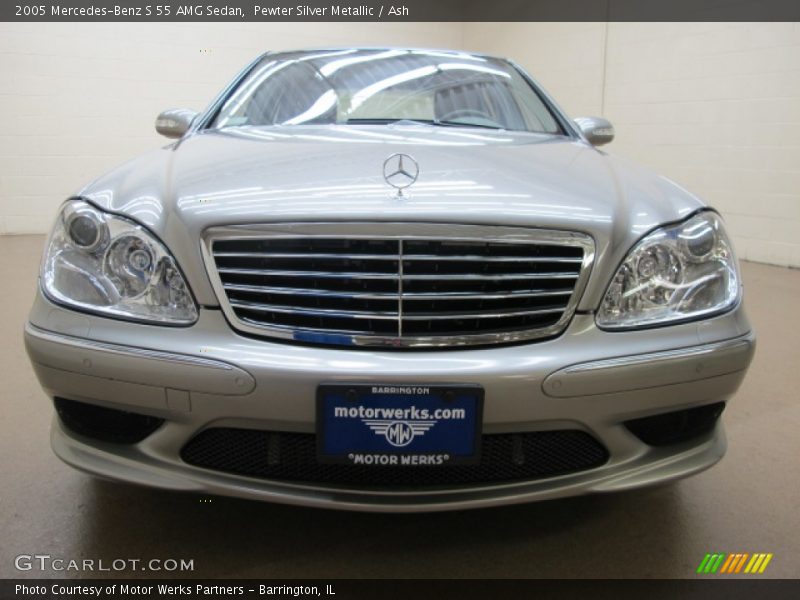 Pewter Silver Metallic / Ash 2005 Mercedes-Benz S 55 AMG Sedan