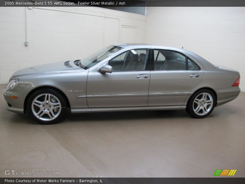 Pewter Silver Metallic / Ash 2005 Mercedes-Benz S 55 AMG Sedan