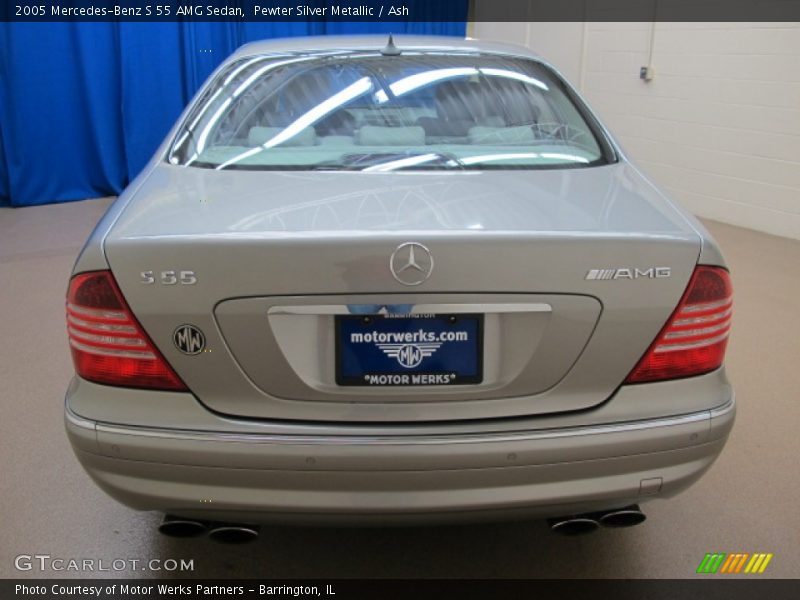 Pewter Silver Metallic / Ash 2005 Mercedes-Benz S 55 AMG Sedan