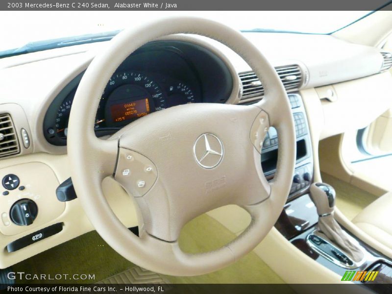 Alabaster White / Java 2003 Mercedes-Benz C 240 Sedan