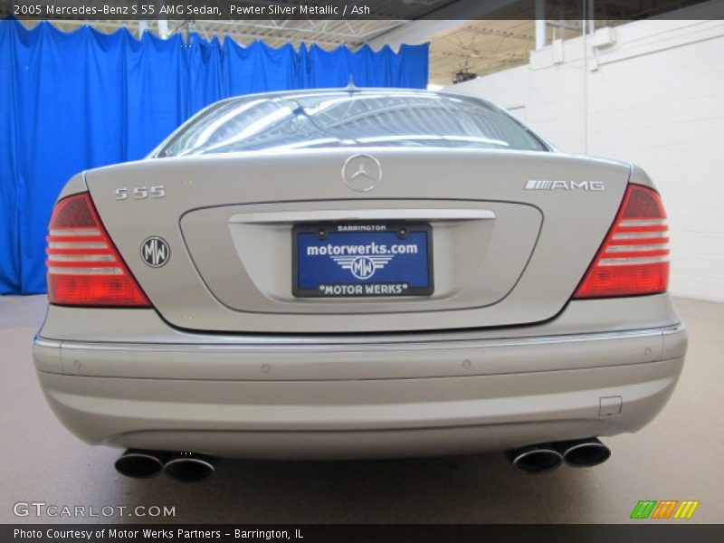 Pewter Silver Metallic / Ash 2005 Mercedes-Benz S 55 AMG Sedan