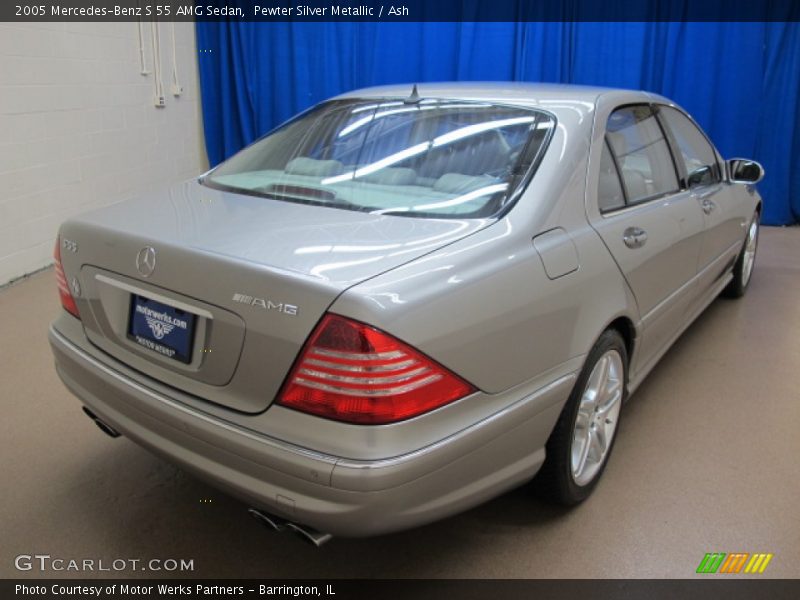 Pewter Silver Metallic / Ash 2005 Mercedes-Benz S 55 AMG Sedan
