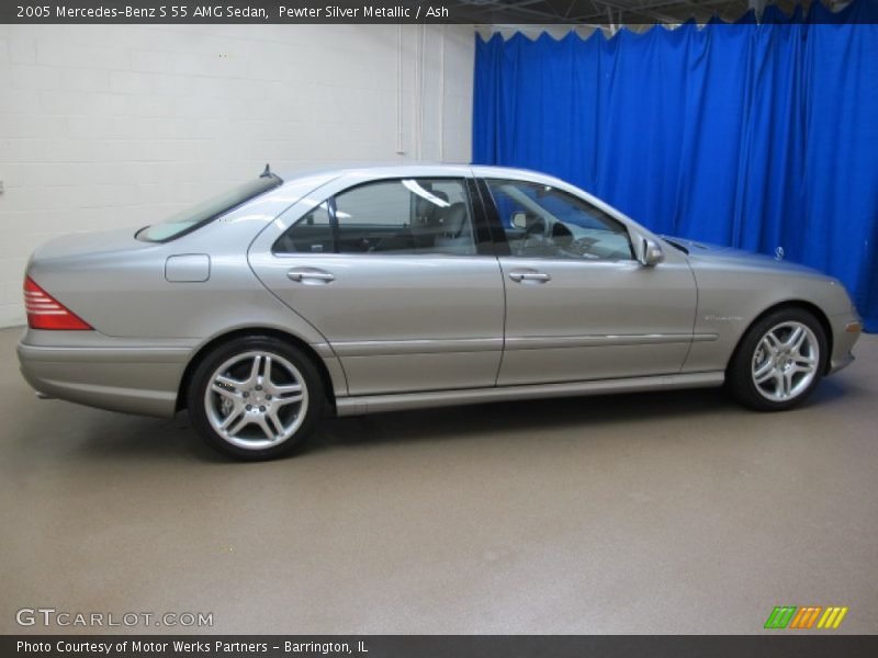 Pewter Silver Metallic / Ash 2005 Mercedes-Benz S 55 AMG Sedan