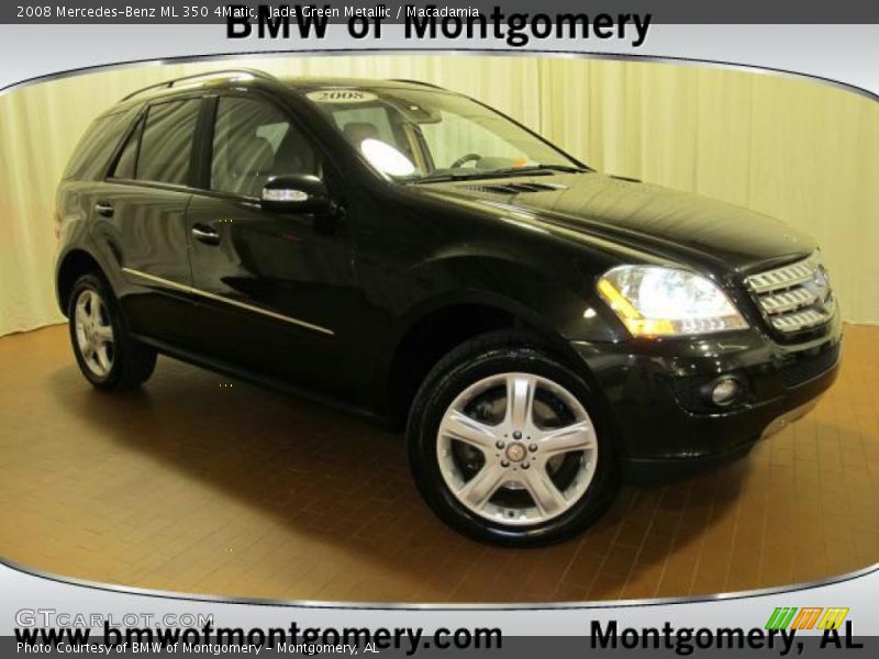 Jade Green Metallic / Macadamia 2008 Mercedes-Benz ML 350 4Matic