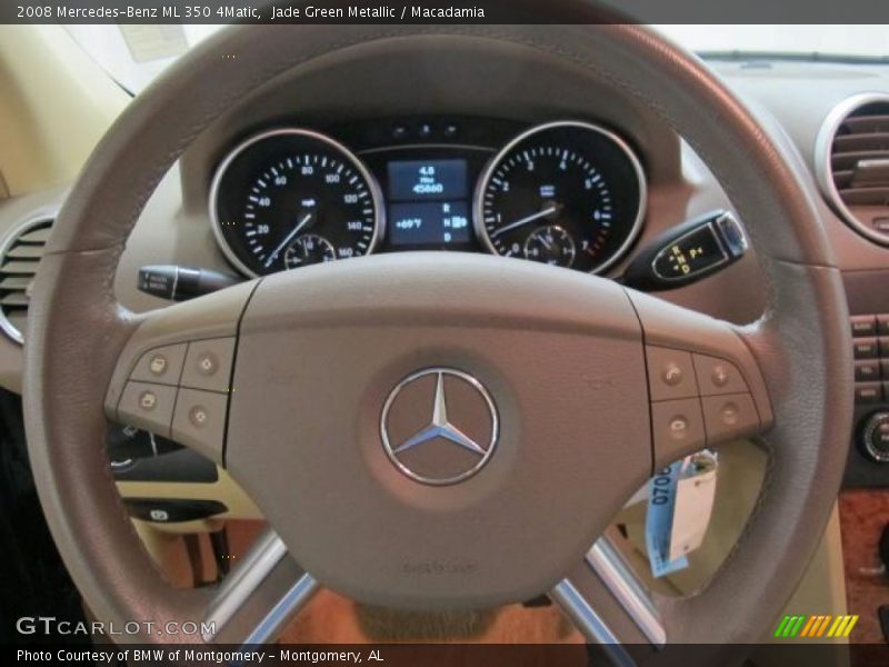 Jade Green Metallic / Macadamia 2008 Mercedes-Benz ML 350 4Matic