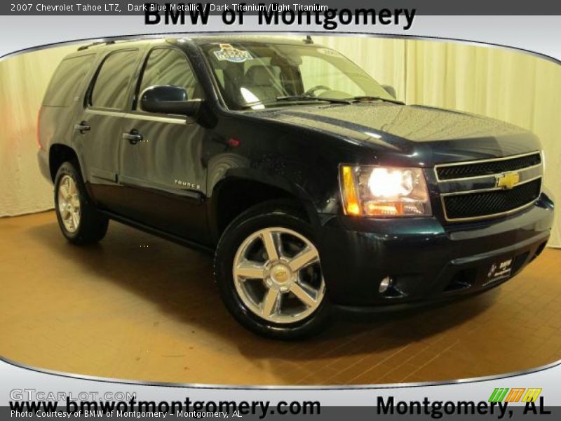 Dark Blue Metallic / Dark Titanium/Light Titanium 2007 Chevrolet Tahoe LTZ