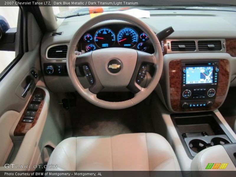 Dark Blue Metallic / Dark Titanium/Light Titanium 2007 Chevrolet Tahoe LTZ