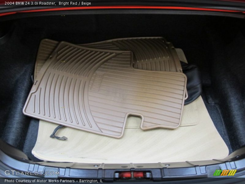Bright Red / Beige 2004 BMW Z4 3.0i Roadster