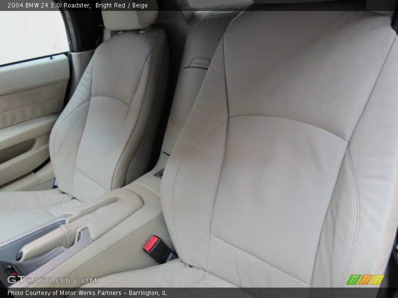 Bright Red / Beige 2004 BMW Z4 3.0i Roadster