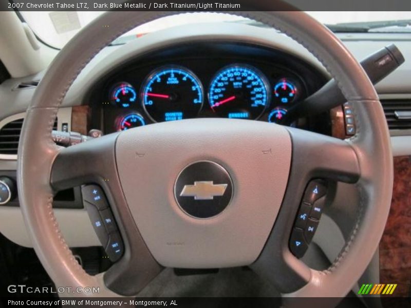 Dark Blue Metallic / Dark Titanium/Light Titanium 2007 Chevrolet Tahoe LTZ