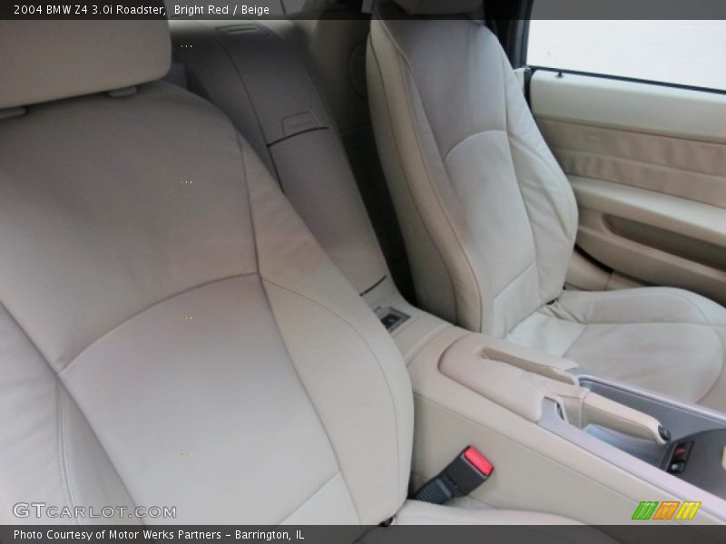 Bright Red / Beige 2004 BMW Z4 3.0i Roadster