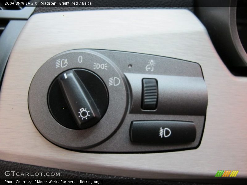Controls of 2004 Z4 3.0i Roadster