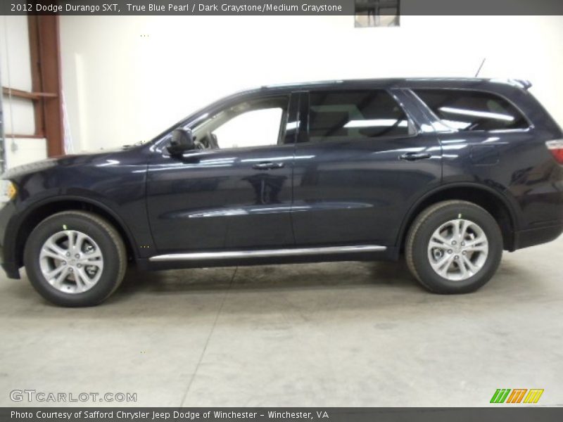 True Blue Pearl / Dark Graystone/Medium Graystone 2012 Dodge Durango SXT