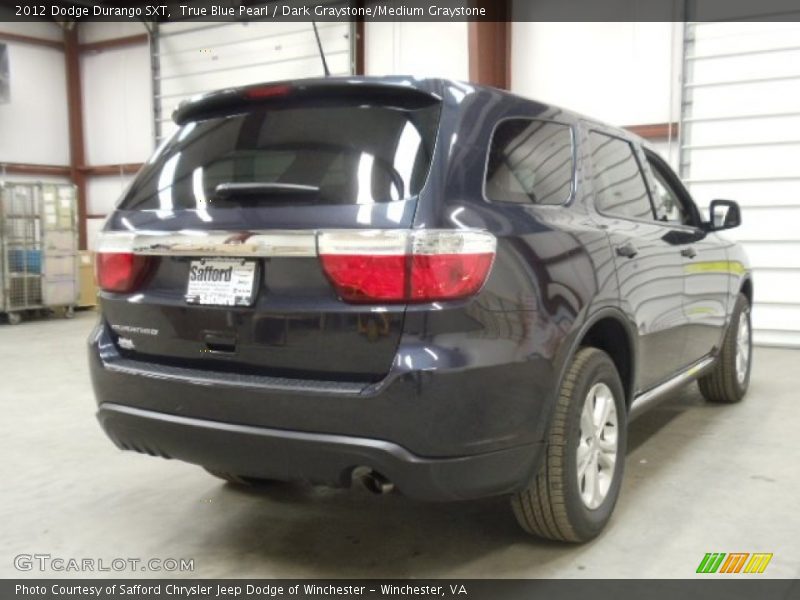 True Blue Pearl / Dark Graystone/Medium Graystone 2012 Dodge Durango SXT