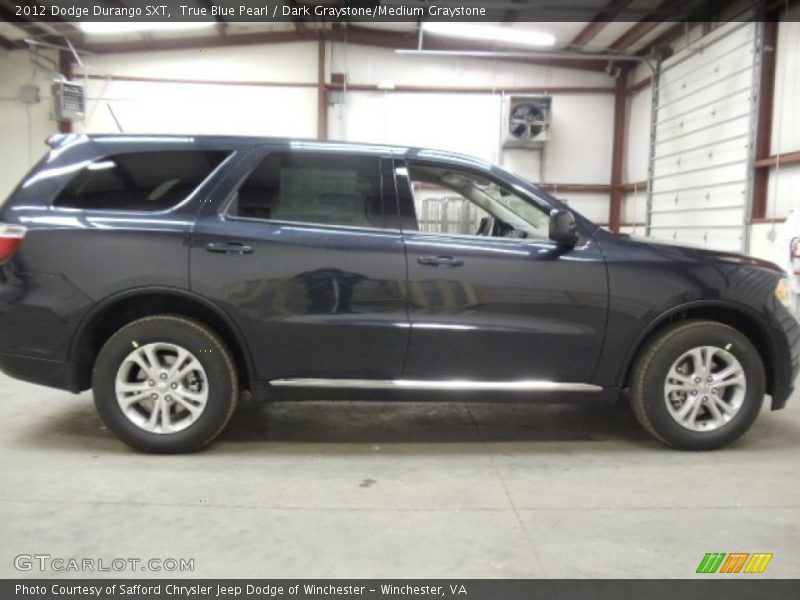 True Blue Pearl / Dark Graystone/Medium Graystone 2012 Dodge Durango SXT